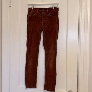 Maroon corduroy mother pants